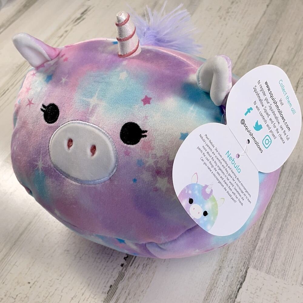 SQUISHMALLOWS UNICORN NEBULA LOVES PAINTING SCIENCE ORGANISMS NWT 903818